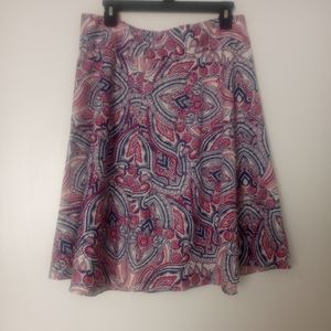 🤑 3 for $15 Talbots Abstract Above the Knee Skirt